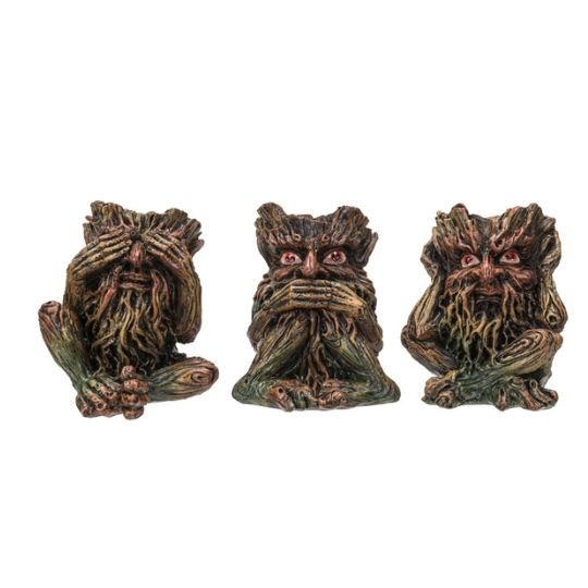Greenman Hear, See, Speak No Evil Statues ( Set of 3)