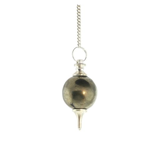 Pyrite Ball &amp; Point Pendulum