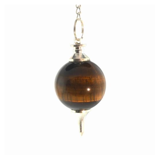 Golden Tiger Eye Ball &amp; Point Pendulum