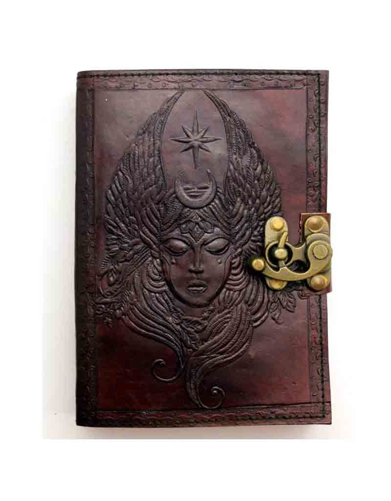 Moon Goddess 5&quot; x 7&quot; Leather Journal