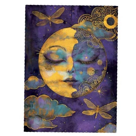 Serene Moon Greeting Card