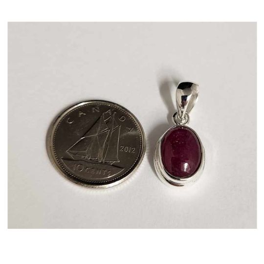 Ruby Pendant A Sterling Silver