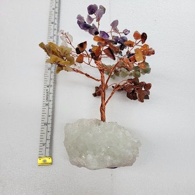 Chakra Gem Tree with Apophyllite / Zeolite Base