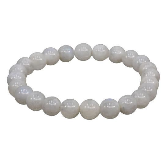 Rainbow Moonstone Bracelet 10mm