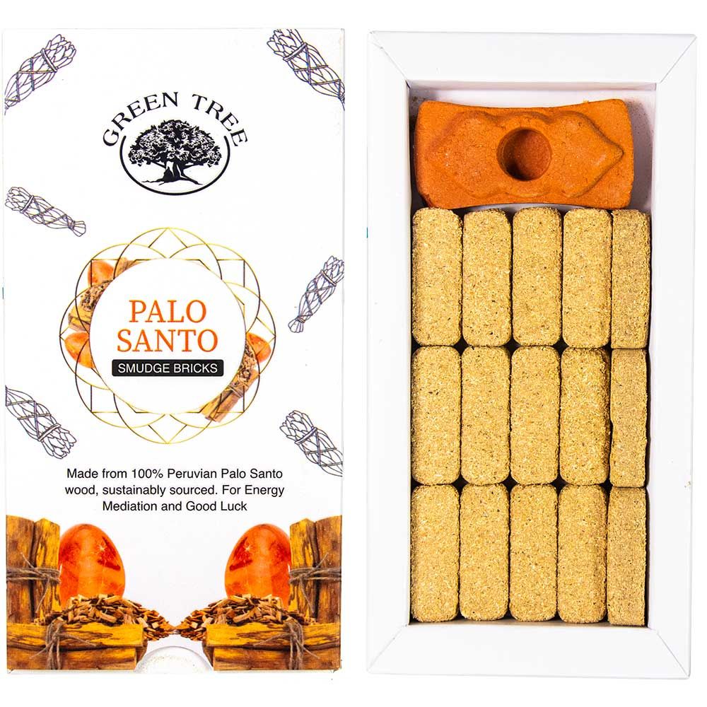 Green Tree Smudge Bricks - Palo Santo