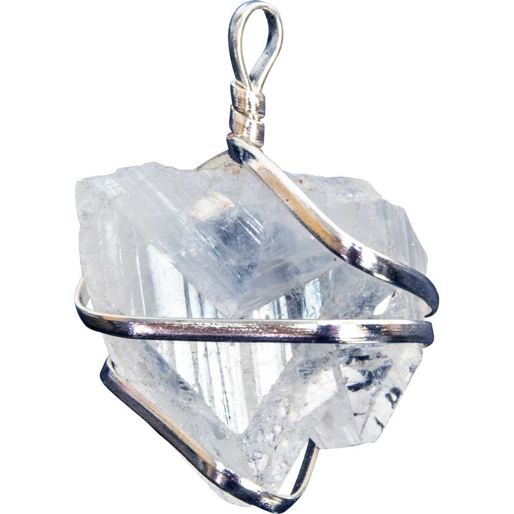 Wrapped Apophyllite Point Pendant 1&quot;