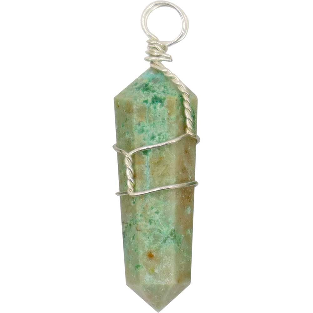 Turquoise Wrapped Point Pendants