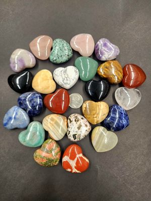 Crystal Hearts - Assorted Stones $9