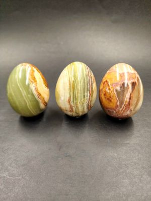 Rainbow Onyx Eggs  2.5 - 2.75&quot;