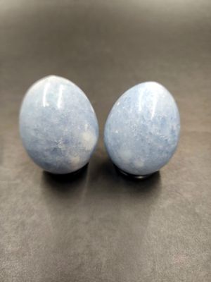 Blue Calcite Eggs 1.75&quot;