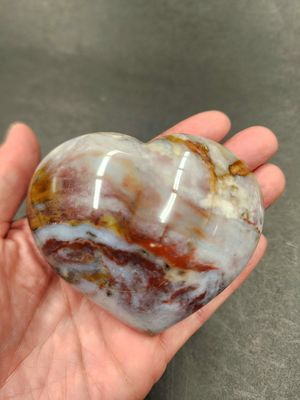 Ocean Jasper Heart - Large 3.5&quot;