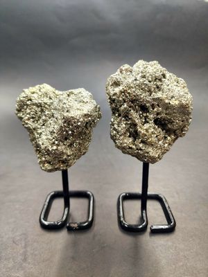 Pyrite Clusters on Stands