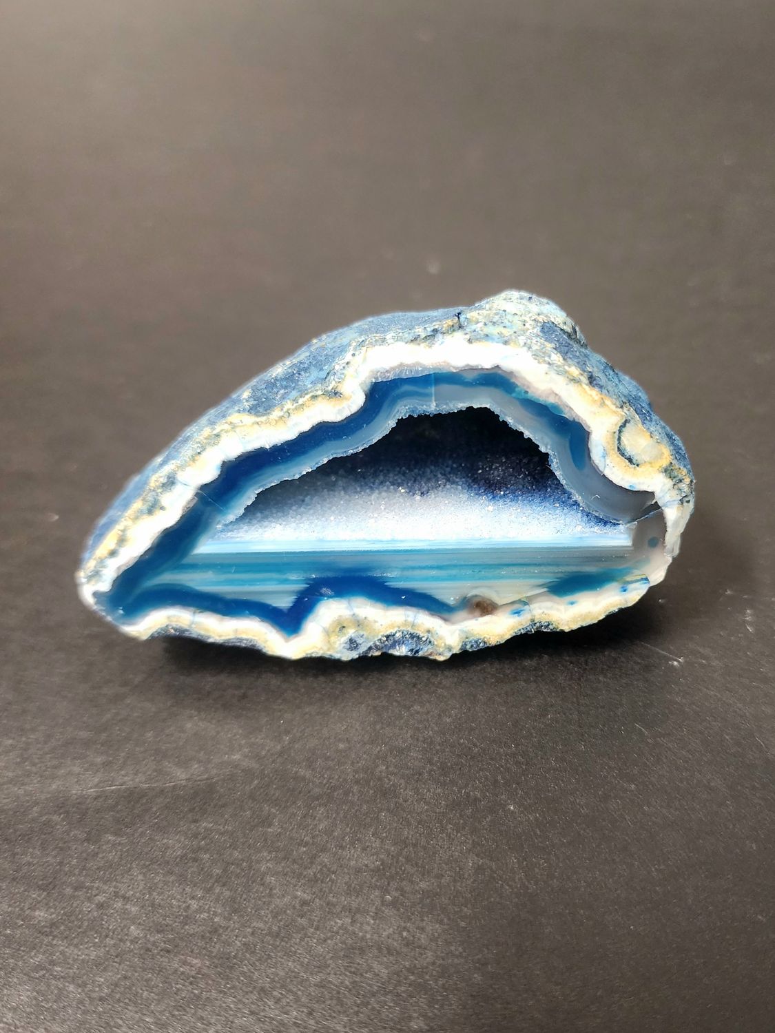 Blue Agate Druzy Polished, Brazil