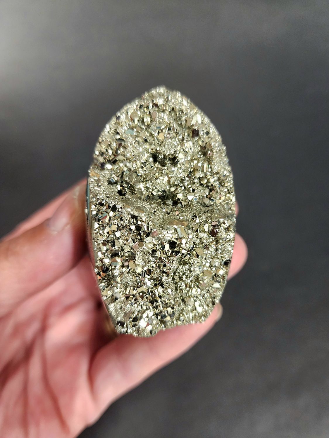 Standing Pyrite Cluster - A