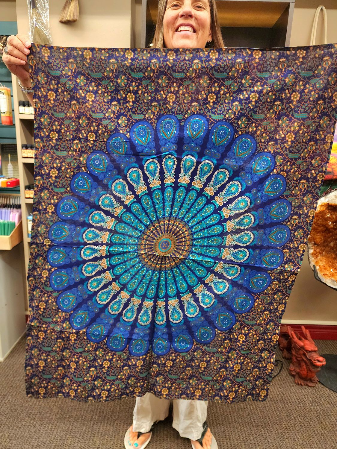 Tapestry / Altar Cloth / Tarot Cloth - Mandala A