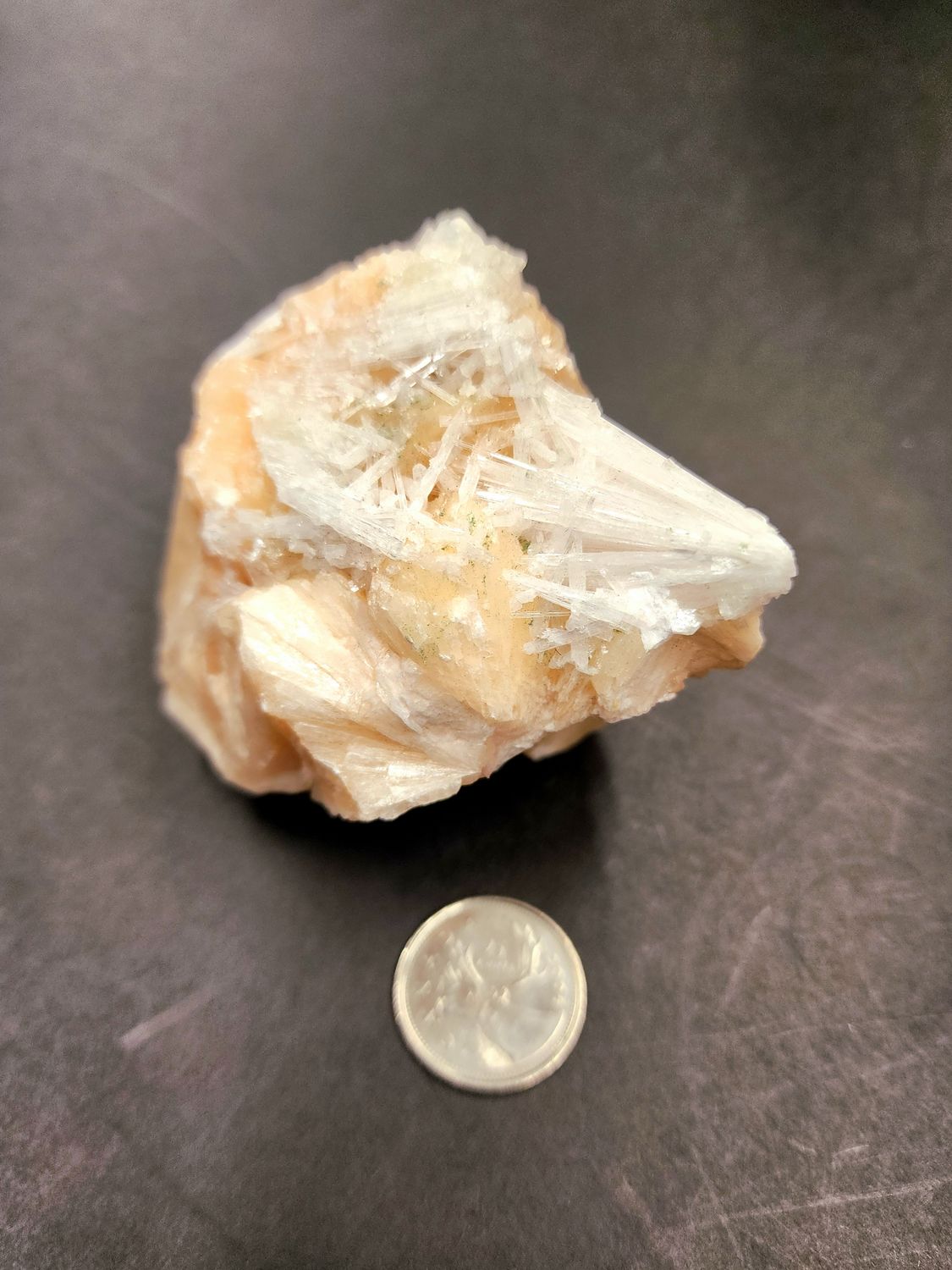 Stilbite Cluster with Apophyllite