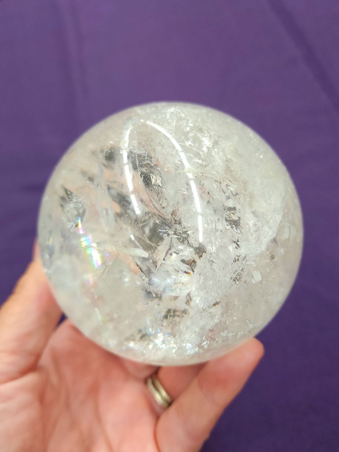 Clear Quartz Sphere 3.4&quot;
