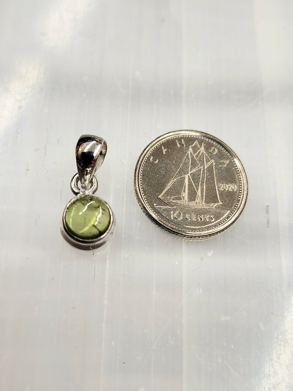 Peridot Pendant C Sterling Silver