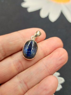 Blue Kyanite Pendant Sterling Silver