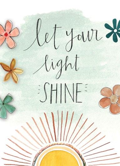 Let Your Light Shine - Greeting Card
