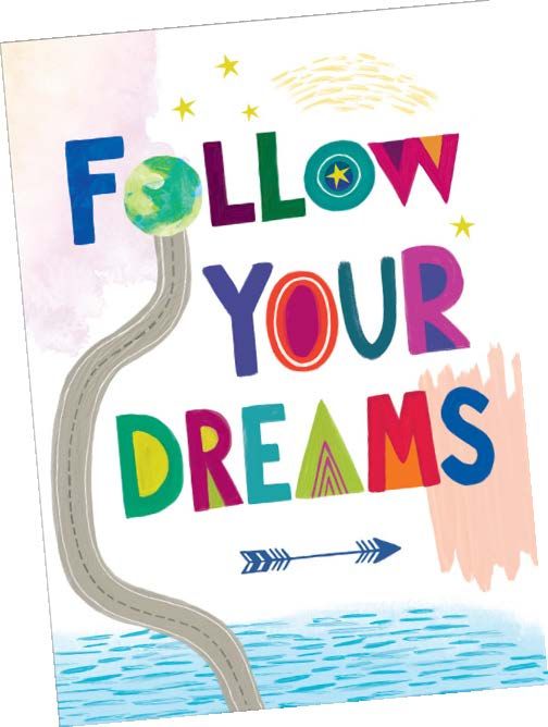 Follow Dreams - Greeting Card