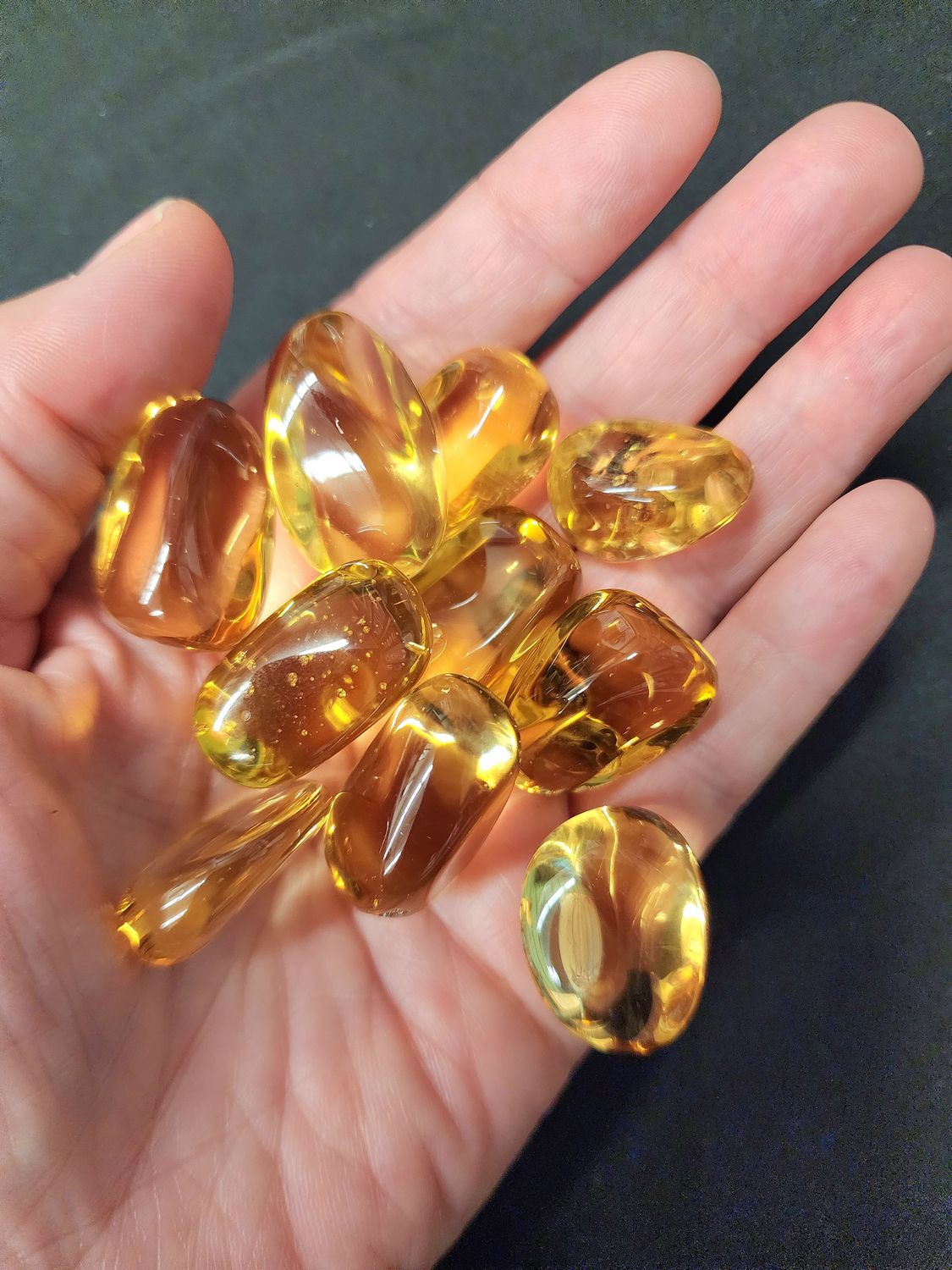Cognac Obsidian Tumbled