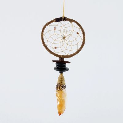 Dream Catcher with Citrine Cluster 2.5&quot;