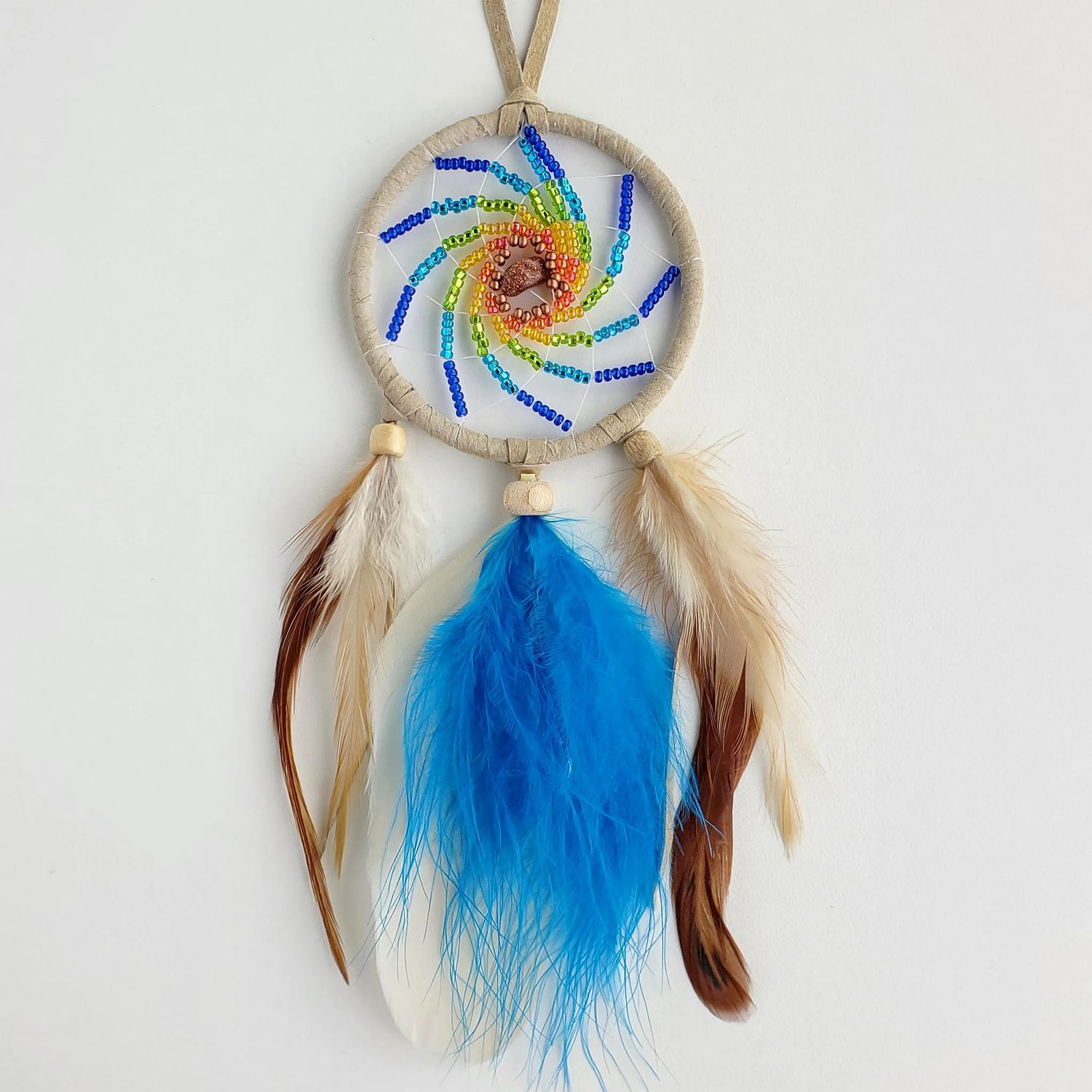 Beaded Prismatic 2.5&quot; Dream Catcher