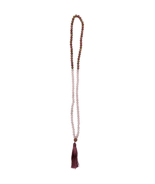 Mala Rose Quartz &amp; Rhodonite 6mm