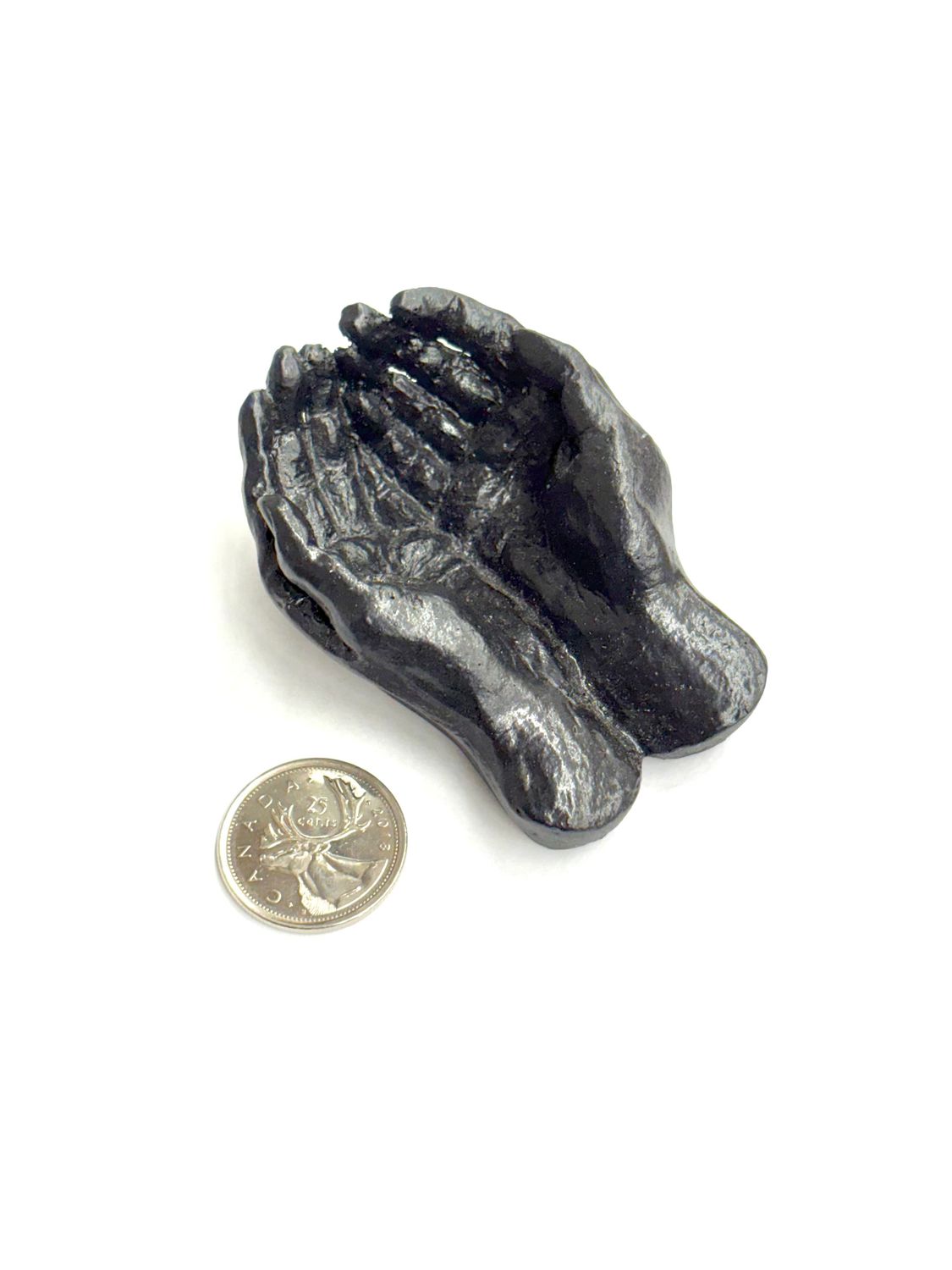 God&#39;s Hands/Hands of Receiving Statue Black 3&quot;