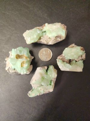 Green Apophyllite Clusters