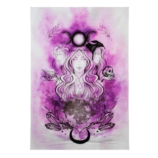 Triple Goddess Wall Tapestry  37&quot; x 16&quot;