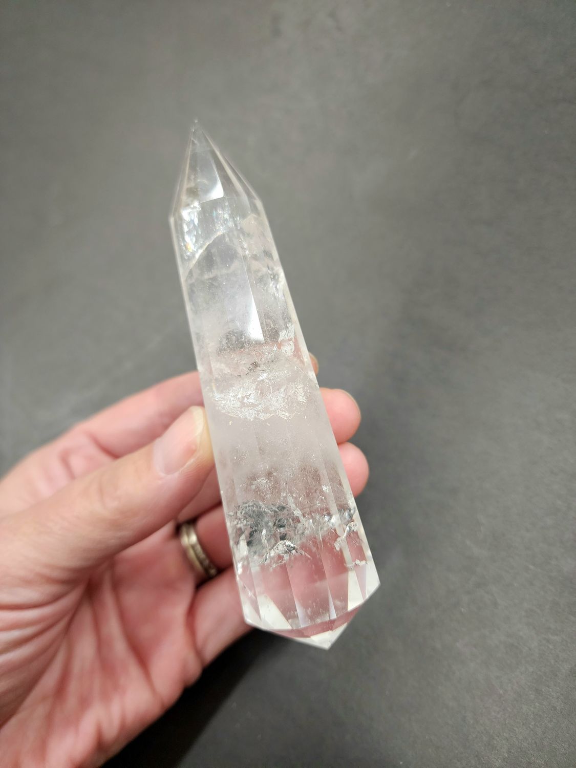 Lemurian Quartz Vogel-like Wands 5&quot;   12-Sided