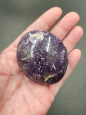 Lepidolite Palm Stone