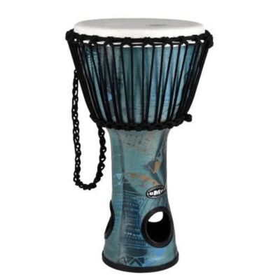 Lightweight Fibreglass Djembe Air-Drum - 19&quot; tall  11&quot; head  (assorted colours)