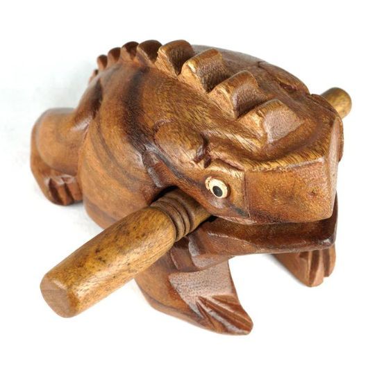 Wooden Frog Guiro Instrument 3&quot;