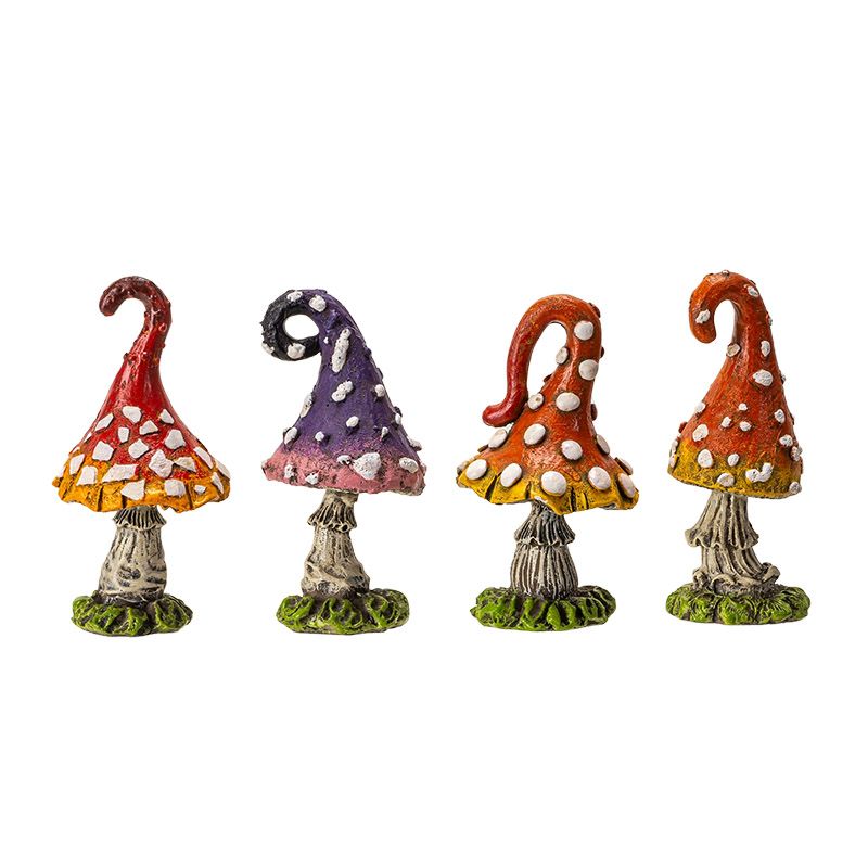 Mushroom Statues Assorted 3&quot;