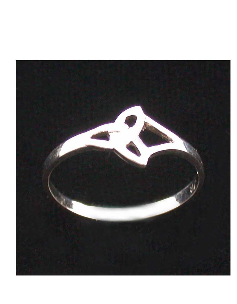 Celtic Knot Triquestra Ring - Size 4 Sterling Silver