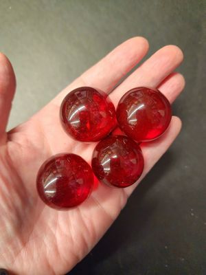 Red Obsidian Spheres 1.25&quot;