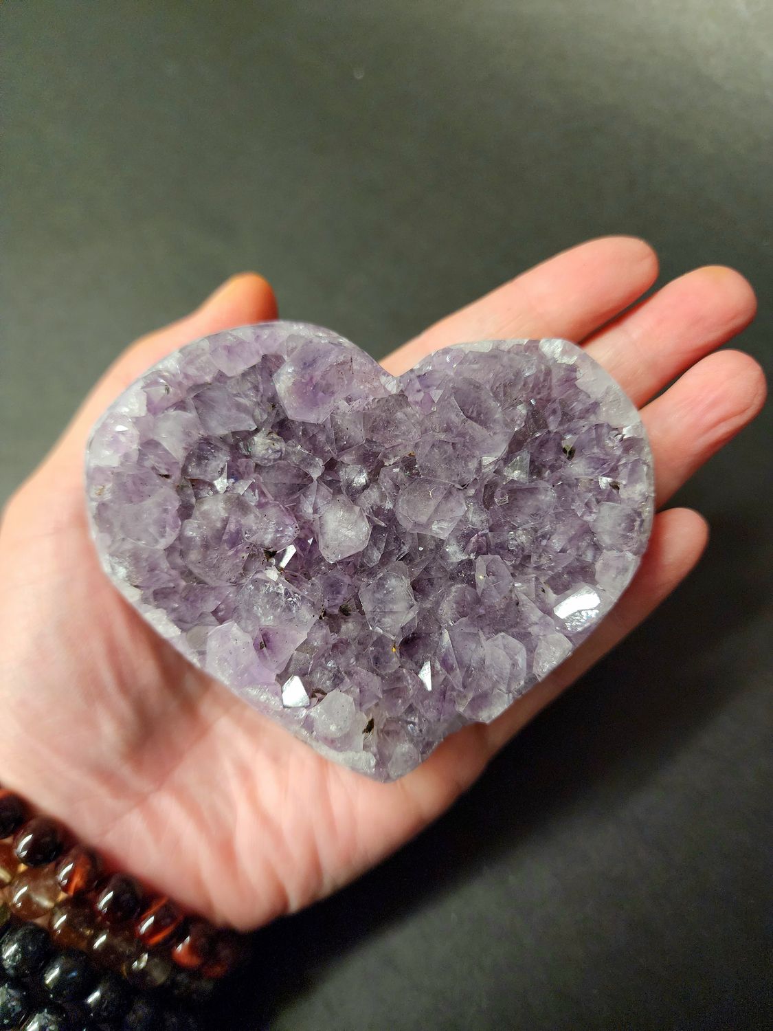 Amethyst Heart Cluster 3.5&quot;