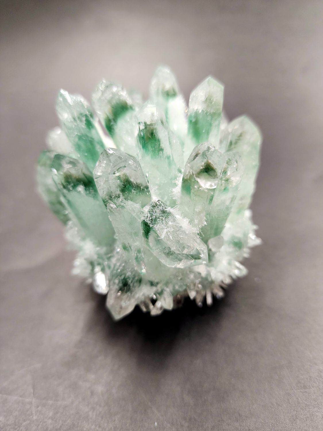 Green Phantom Quartz Cluster D