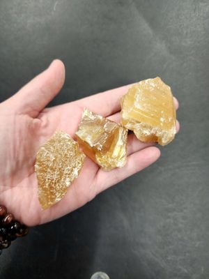 Honey Calcite Chunks