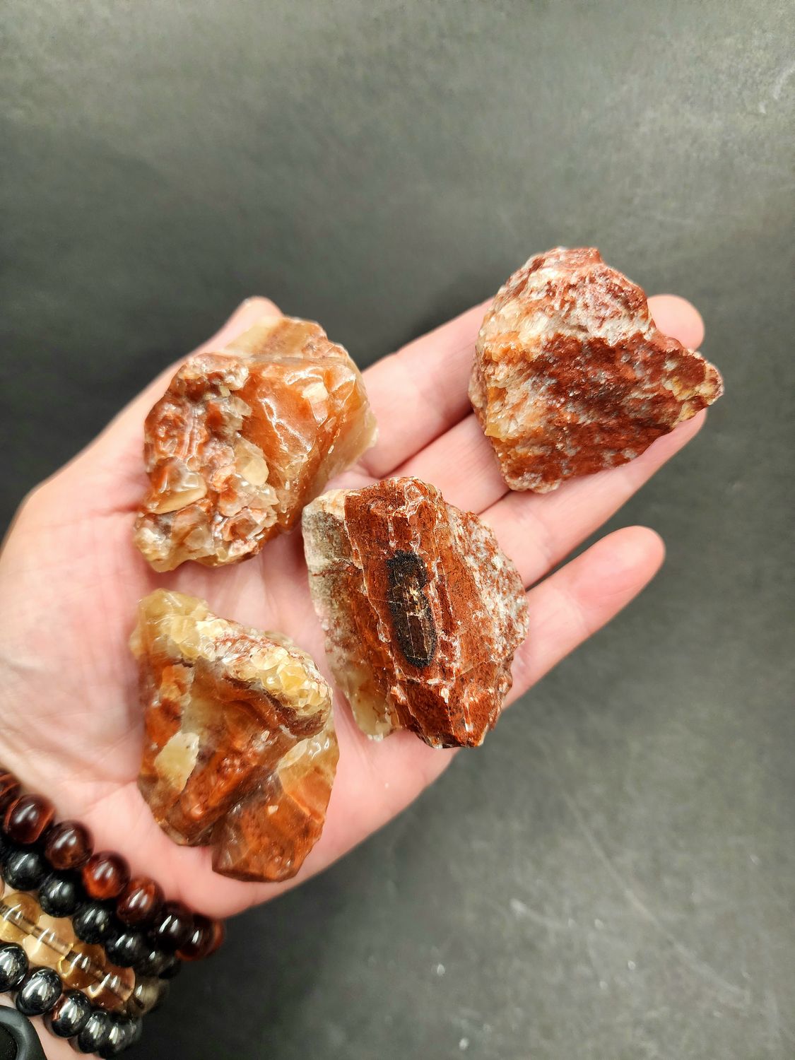 Red Calcite Chunks