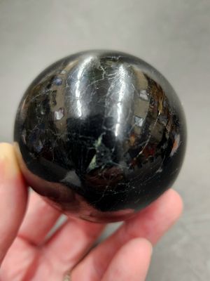 Black Tourmaline Sphere 2.4&quot;