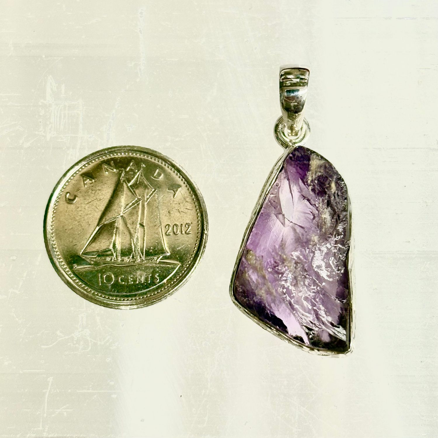 Amethyst Pendant E Sterling Silver
