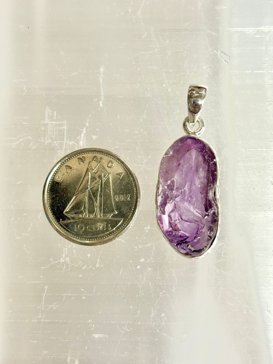 Amethyst Pendant F Sterling Silver