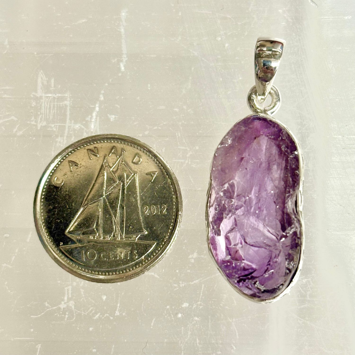 Amethyst Pendant F Sterling Silver