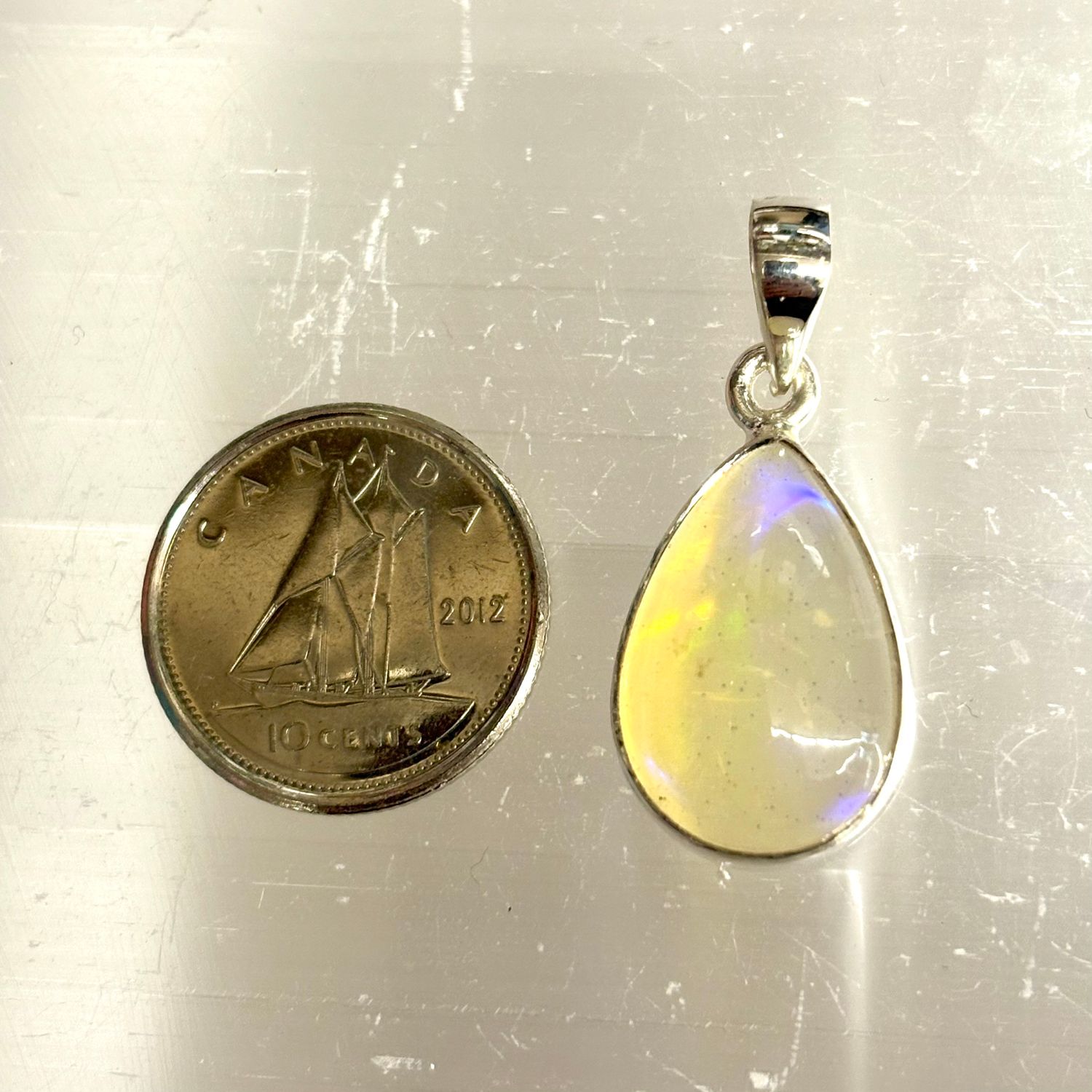 Ethiopian Opal Pendant B Sterling Silver