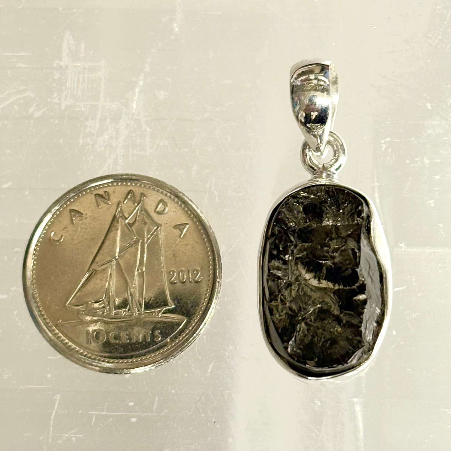 Shungite Pendant Sterling Silver