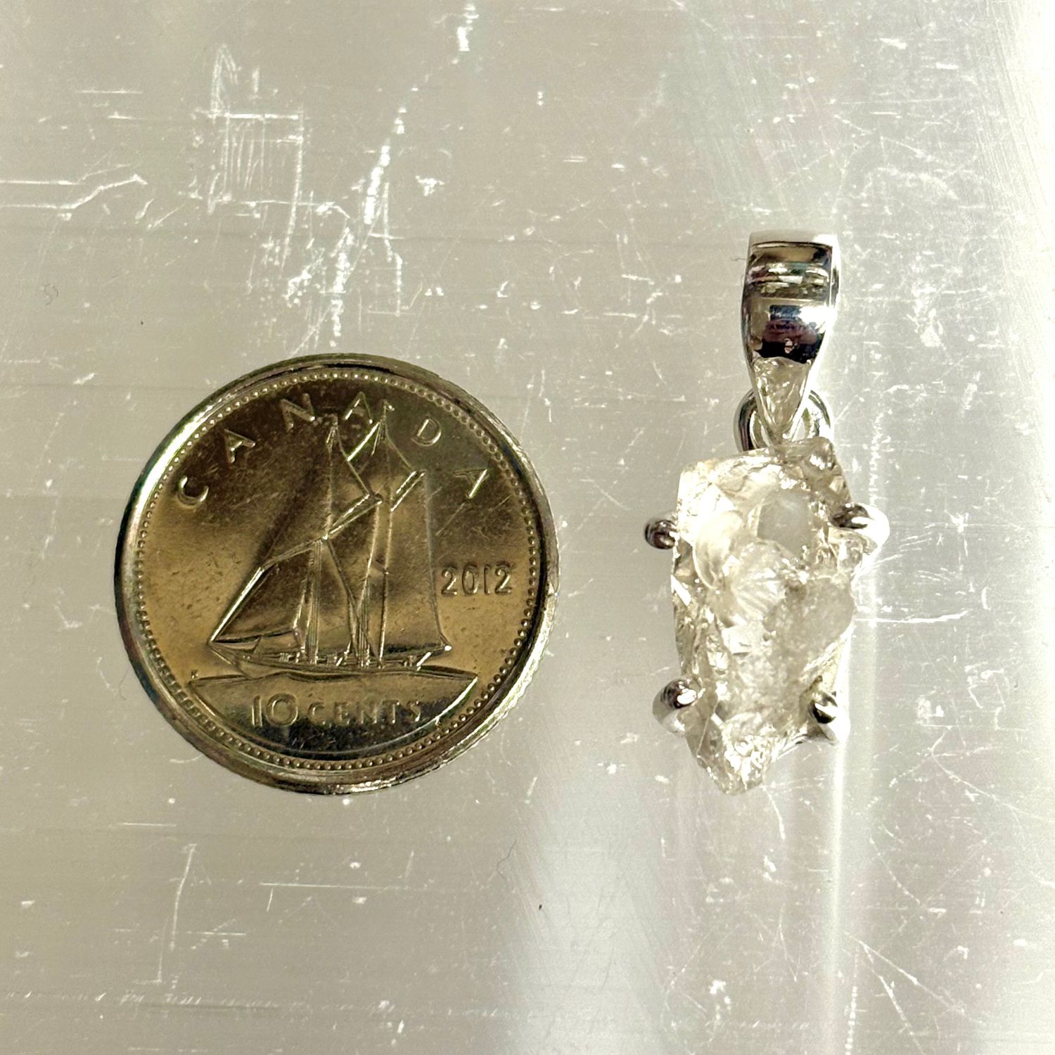 Herkimer Diamond Pendant A Sterling Silver